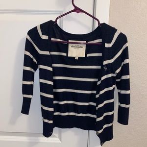 Abercrombie Kids navy and white cardigan!